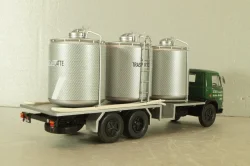 Fiat 673 NR Trasporto Latte 1969, green/silver, Camion D'epoca #73, 1:43