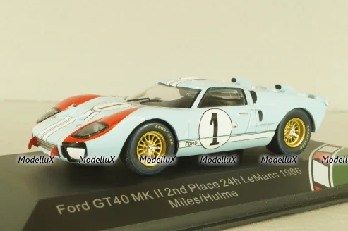 Ford GT40 MKII 24h Le Mans 1966, 2nd place, Miles/Hulme, 43055, CMR 1:43