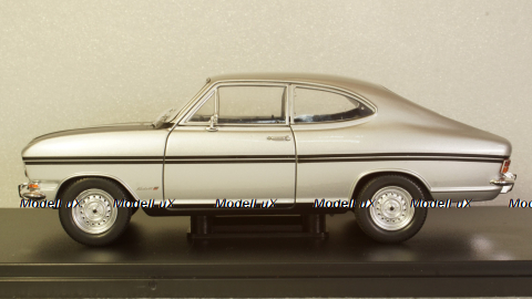Opel Kadett B Rally, silver/matt black, WB124065, WhiteBox 1:24