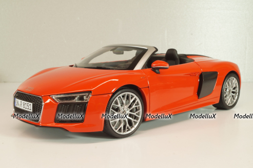 Audi R8 Spyder V10 2017, red, 5011618551, Iscale 1:18