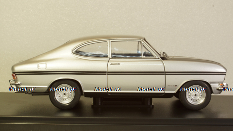 Opel Kadett B Rally, silver/matt black, WB124065, WhiteBox 1:24