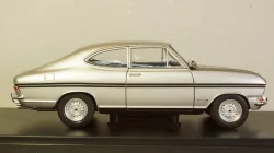 Opel Kadett B Rally, silver/matt black, WB124065, WhiteBox 1:24