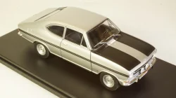Opel Kadett B Rally, silver/matt black, WB124065, WhiteBox 1:24