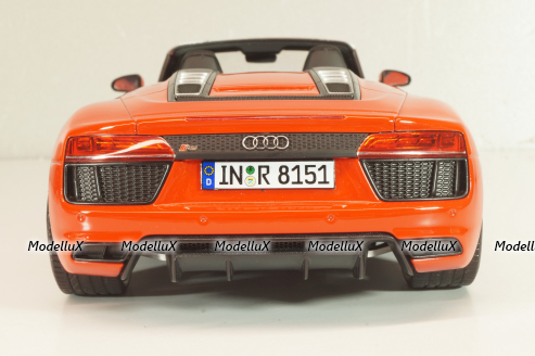 Audi R8 Spyder V10 2017, red, 5011618551, Iscale 1:18