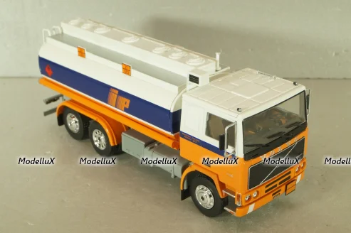 Volvo F12 fuel tanker 1977, white/orange, Camion D'epoca #74, 1:43 Уценка 2!