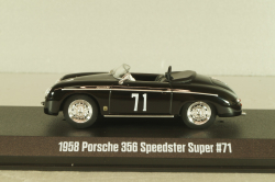 Porsche 356 Speedster Super #71, black, 86538, Greenlight 1:43