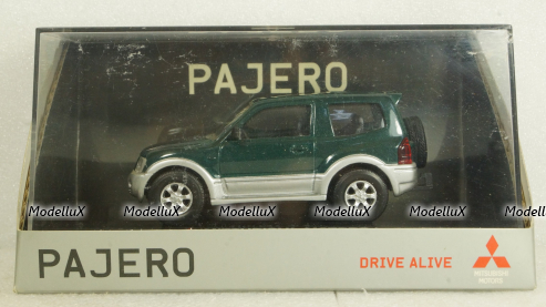 Mitsubishi Pajero 3, green, Vitesse 1:43