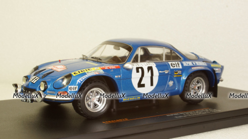 Alpine Renault A110, No.21, Rallye Monte Carlo, J.P.Nicolas/M.Vial, 1973, 24RAL007B, IXO 1:24