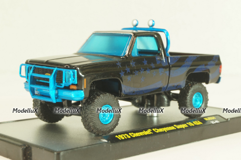 Chevrolet Blaze K5 Cheyenne 10 4x4 1977, black, 32500cb, M2 1:64