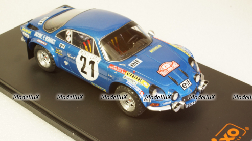 Alpine Renault A110, No.21, Rallye Monte Carlo, J.P.Nicolas/M.Vial, 1973, 24RAL007B, IXO 1:24