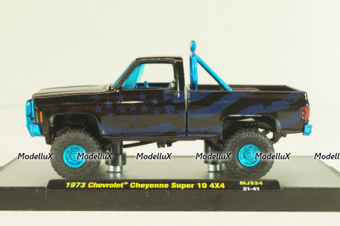 Chevrolet Blaze K5 Cheyenne 10 4x4 1977, black, 32500cb, M2 1:64