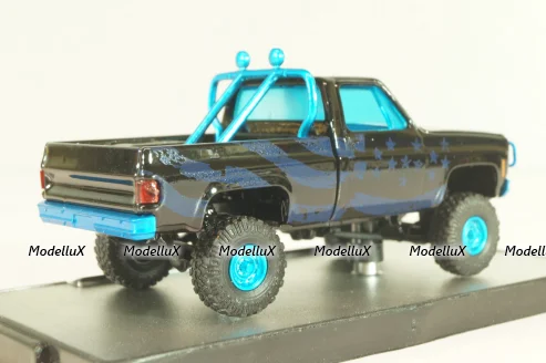 Chevrolet Blaze K5 Cheyenne 10 4x4 1977, black, 32500cb, M2 1:64