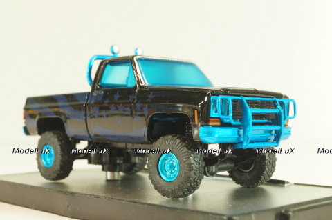 Chevrolet Blaze K5 Cheyenne 10 4x4 1977, black, 32500cb, M2 1:64