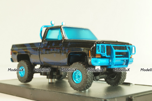 Chevrolet Blaze K5 Cheyenne 10 4x4 1977, black, 32500cb, M2 1:64