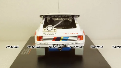 Peugeot 205 T16 E2, No.1, Rallye WM, 1000 Lakes Rally T.Salonen/S.Harjanne, IXO 1:24