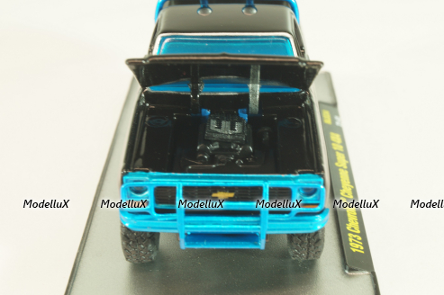 Chevrolet Blaze K5 Cheyenne 10 4x4 1977, black, 32500cb, M2 1:64