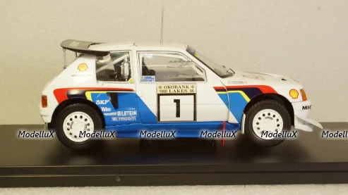 Peugeot 205 T16 E2, No.1, Rallye WM, 1000 Lakes Rally T.Salonen/S.Harjanne, IXO 1:24