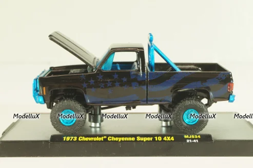 Chevrolet Blaze K5 Cheyenne 10 4x4 1977, black, 32500cb, M2 1:64