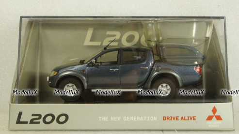 Mitsubishi L200, blue, Vitesse 1:43