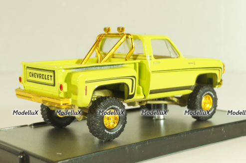 Chevrolet K10 Scottsdale 4x4 1976, light green, 32500cs, M2 1:64