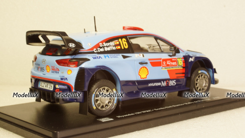 Hyundai i20 WRC, No.16, WRC, Rally Portugal D.Sordo/C.Del Barrio, Hachette 1:24