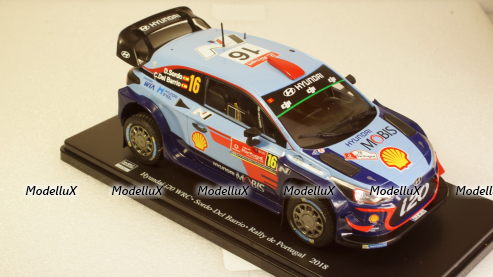 Hyundai i20 WRC, No.16, WRC, Rally Portugal D.Sordo/C.Del Barrio, Hachette 1:24