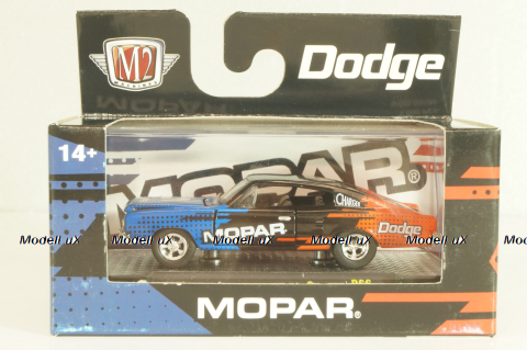 Dodge Charger HEMI "Mopar" 1966, blue/black/red, 32600-R66, M2 1:64
