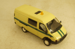 Газ-3221, Газель, Инкассаторская №2, Агат 1:43