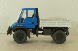 Mercedes Unimog U400, blue/silver, фурнитура в комплекте, B66000384, (#465) NZG 1:43