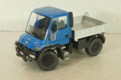 Mercedes Unimog U400, blue/silver, фурнитура в комплекте, B66000384, (#465) NZG 1:43