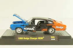 Dodge Charger HEMI "Mopar" 1966, blue/black/red, 32600-R66, M2 1:64