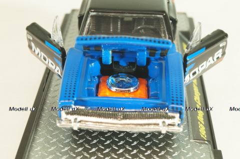 Dodge Charger HEMI "Mopar" 1966, blue/black/red, 32600-R66, M2 1:64