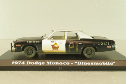 Dodge Monaco 1974, Blursmobile from movie "Blues Brothers" 1980, 86421, Greenlight 1:43