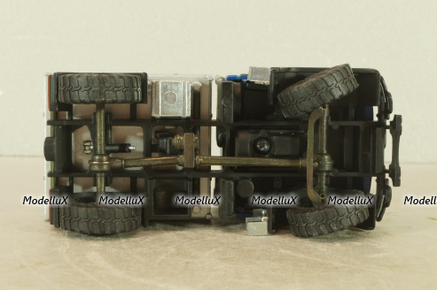 Mercedes Unimog U400, blue/silver, фурнитура в комплекте, B66000384, (#465) NZG 1:43