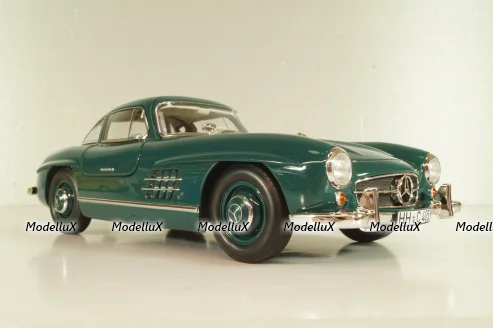 Mercedes-Benz 300 SL Gullwing (W198) 1954, green, 183851, Norev 1:18