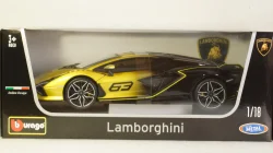 Lamborghini Sian FKP 37 2020 (Yellow Fade Color), 11100, Burago 1:18