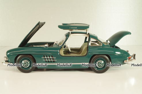 Mercedes-Benz 300 SL Gullwing (W198) 1954, green, 183851, Norev 1:18