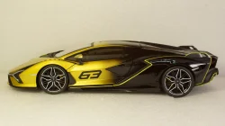 Lamborghini Sian FKP 37 2020 (Yellow Fade Color), 11100, Burago 1:18