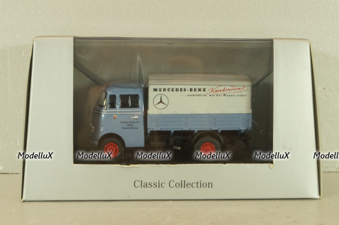 Mercedes-Benz L319 truck "Daimler-Benz AG" 1955, blue, B66045854, NZG 1:43