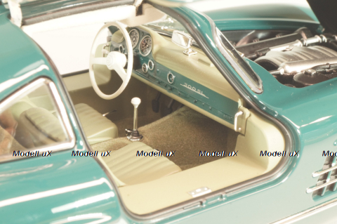 Mercedes-Benz 300 SL Gullwing (W198) 1954, green, 183851, Norev 1:18