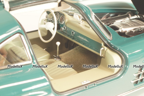 Mercedes-Benz 300 SL Gullwing (W198) 1954, green, 183851, Norev 1:18