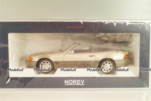 Mercedes-Benz 500 SL (R129) 1989, silver, 183719, Norev 1:18