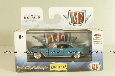 Chrysler 300F 1960, blue, 32500-R51, M2 1:64