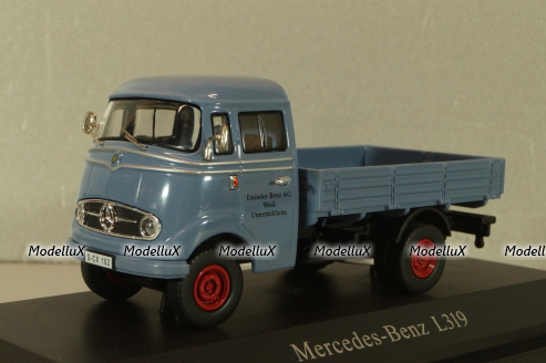 Mercedes-Benz L319 truck "Daimler-Benz AG" 1955, blue, B66045854, NZG 1:43