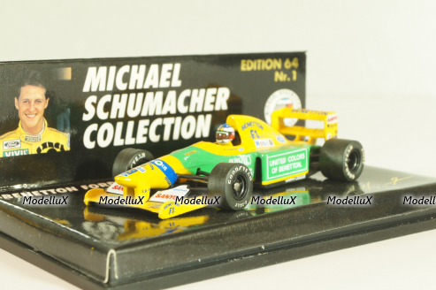 Benetton Ford B M.Schumacher, SPA 30 August 1992,  F1,MSC641100, Minichamps 1:64