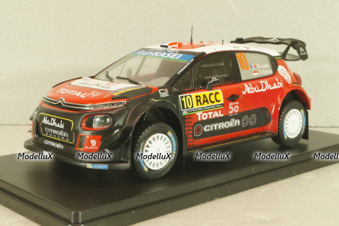 Citroen C3 WRC #10 Rally RACC Catalunya-Costa Daurada 2018, Loeb/Elena, G113U002, WRC Collection, Hachette 1:24