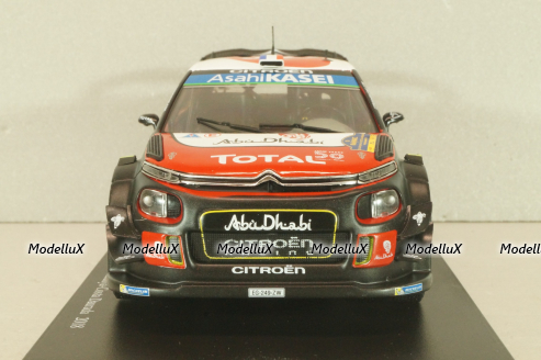 Citroen C3 WRC #10 Rally RACC Catalunya-Costa Daurada 2018, Loeb/Elena, G113U002, WRC Collection, Hachette 1:24