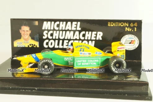 Benetton Ford B M.Schumacher, SPA 30 August 1992,  F1, MSC641100, Minichamps 1:64