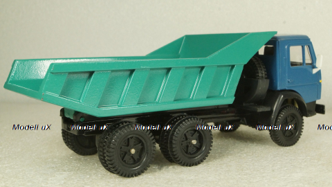 Камаз-5511 самосвал, синий/зеленый, Арек 1:43