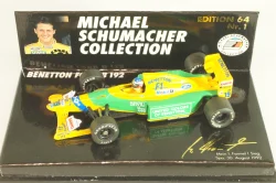Benetton Ford B M.Schumacher, SPA 30 August 1992,  F1,MSC641100, Minichamps 1:64
